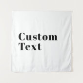 Stijlvolle retro moderne belettering | Bewerkbaar Wandkleed (Voorkant)