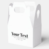 Stijlvolle retro-moderne tekst | Zwart & Wit Bedankdoosjes (Geopend)