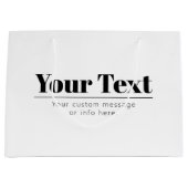 Stijlvolle retro-moderne tekst | Zwart & Wit Groot Cadeauzakje (Voorkant)