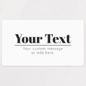 Stijlvolle retro-moderne tekst | Zwart & Wit Labels (Design 2)