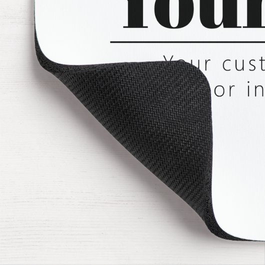 Stijlvolle retro-moderne tekst | Zwart & Wit Muismat (Hoek)