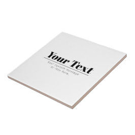 Stijlvolle retro-moderne tekst | Zwart & Wit Tegeltje