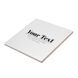 Stijlvolle retro-moderne tekst   Zwart & Wit Tegeltje