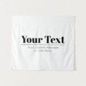 Stijlvolle retro-moderne tekst | Zwart & Wit Wandkleed (Voorkant (horizontaal))