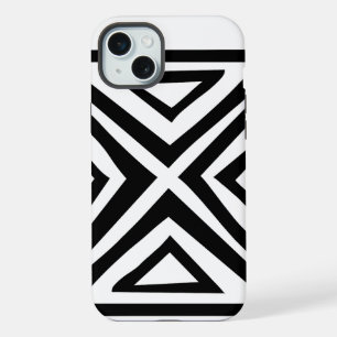 Stijlvolle Retro Nieuwe Geometrische Patroon Hoes- iPhone 15 Plus Case