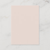 Stijlvolle retro Peach Pink QR code bruiloft websi Informatiekaartje (Achterkant)