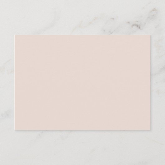 Stijlvolle retro pink trouwkaart informatiekaartje (Achterkant)