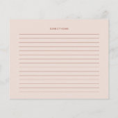 Stijlvolle retro Roze Vrijgezellenfeest recept-kaa (Achterkant)