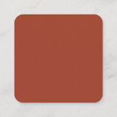 Stijlvolle retro terracotta QR code RSVP respons Informatiekaartje (Achterkant)