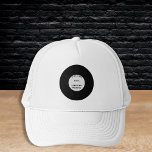Stijlvolle Retro Vinyl Record vrijgezellenfeest Trucker Pet<br><div class="desc">Vier de bruidegom-to-be met deze stijlvolle trucker hoed! Met een zwart-wit retro vinyl platenontwerp is dit pet ideaal voor een vrijgezellenfeest met tijdloze stijl. Personaliseer het met de naam van de bruidegom en de speciale datum om er een onvergetelijke herinnering van te maken. De klassieke trucker is ideaal voor een...</div>
