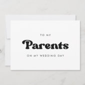 Stijlvolle retro voor mijn ouders op mijn trouwdag (Voorkant)