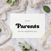 Stijlvolle retro voor mijn ouders op mijn trouwdag