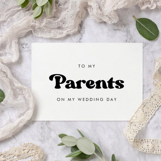 Stijlvolle retro voor mijn ouders op mijn trouwdag