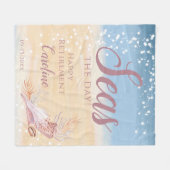 Stijlvolle rietband kustriem fleece deken (Voorkant (Horizontaal))