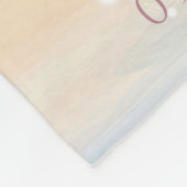 Stijlvolle rietband kustriem fleece deken (Hoek)