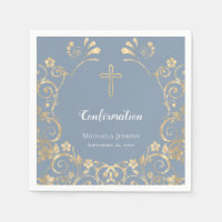 Stijlvolle robuuste blauwe en goudbevestiging