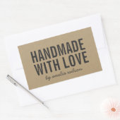 Stijlvolle, robuuste, stijlvolle handtas met liefd rechthoekige sticker (Envelop)