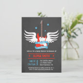 Stijlvolle Rock and Roll Rock a Bye Baby shower Kaart (Staand voorkant)