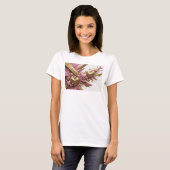 Stijlvolle Rode ABSTRACTE KUNST Statement T-shirt (Voorkant volledig)