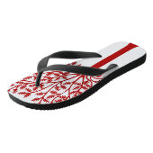 Stijlvolle rode boom teenslippers (Schuin)