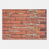Stijlvolle rode brick textured Urban Wall Inpakpapier Vel (Voorkant)