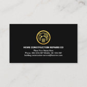 Stijlvolle Rode Daktop Hammer Handyman Visitekaartje (Achterkant)