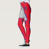 Stijlvolle rode en blauwe adelaar Modern design Le Leggings (Links)