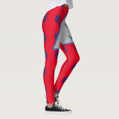 Stijlvolle rode en blauwe adelaar Modern design Le Leggings (Rechts)