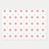 Stijlvolle rode en roze hartpatronen Love thema Inpakpapier Vel (Voorkant 2)