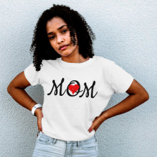 Stijlvolle rode hart Schets : Mama's Liefde T-shirt