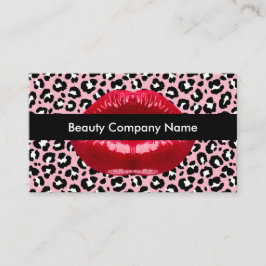 Stijlvolle rode lipstick visitekaartje