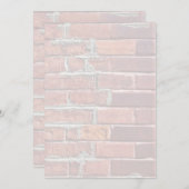 Stijlvolle, rode, Multicolor Brick-muur Kaart (Voorkant / Achterkant)