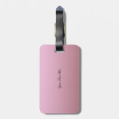 Stijlvolle rode stiletto, cocaïne en kunstkunst bagagelabel (Achterkant verticaal)