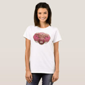 Stijlvolle Rode TEACH MODE UIT Kunstcompositie T-shirt (Voorkant volledig)