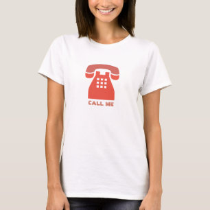 Stijlvolle  Rode Telefoon me alle Kleuren roepen T-shirt