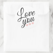 Stijlvolle rode Waterverf-hardescriptcitroenen Ronde Sticker (Tas)