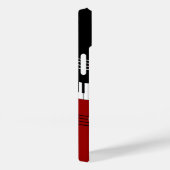 Stijlvolle rode zwarte witte pianotoetsen en notit Case-Mate iPhone case (Achterkant / Rechts)