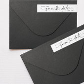 Stijlvolle Romance | Zwart op wit sparen de Datum 