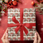 Stijlvolle rood witte Polka Dot Coquette Kerstmis Cadeaupapier<br><div class="desc">Geniet van de kerstsfeer met dit unieke inpakpapier met een ,  rode en witte stip,  een coquettestrik rond een rode en witte stip,  een doos met stippen,  omgeven door pinecones en hulst. Creëer uw heilige,  vrolijke kerstcadeau-momenten dit seizoen.</div>