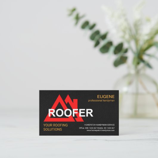 Stijlvolle roodrootsignaallaag visitekaartje (Staand voorkant)