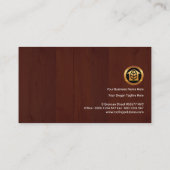 Stijlvolle Roofer Signage Wood Panel Roofing Visitekaartje (Achterkant)