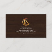 Stijlvolle Roofer Signage Wood Texture Roofing Visitekaartje (Achterkant)