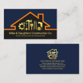 Stijlvolle Rooftop Gold Handyman Tools Visitekaartje (Voorkant / Achterkant)