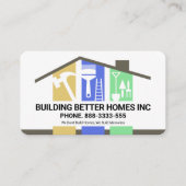 Stijlvolle Rooftop Handyman Tools Building Visitekaartje (Voorkant)