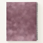 Stijlvolle Roos Gold Colour Trendy Sjabloon Modern Notitieboek (Achterkant)