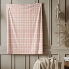 Stijlvolle Roos Gold Plaid Deken voor Home Decor