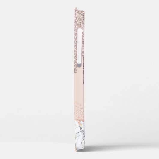 Stijlvolle roos gouden glitterdruppels met blote s Case-Mate iPhone case (Achterkant / Links)