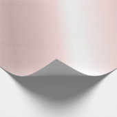 Stijlvolle Rosegold Metallic Look Rose Goud Trendy Cadeaupapier (Hoek)
