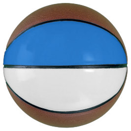Stijlvolle Royal Blue en White Custom Sports Basketbal