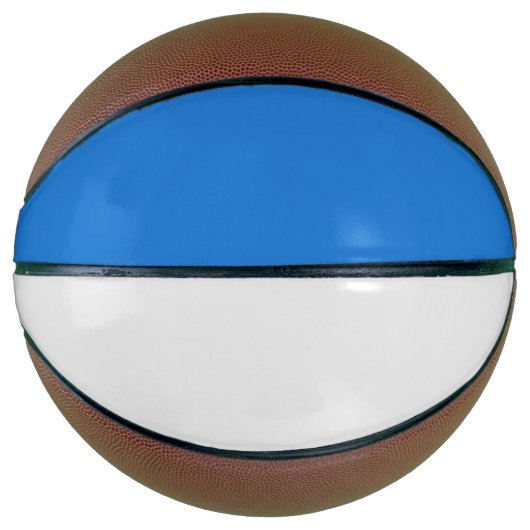 Stijlvolle Royal Blue en White Custom Sports Basketbal (Voorkant)